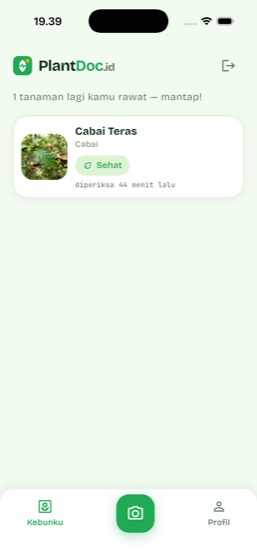 Layar Kebunku: daftar tanaman yang sedang dirawat